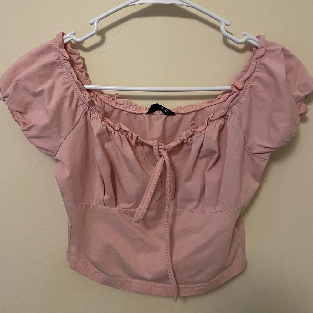 Pink crop top